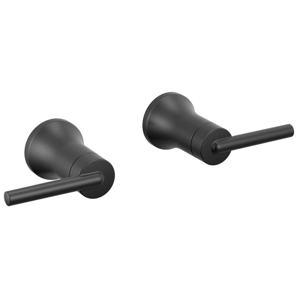 Delta Faucet - Trinsic Lever Handle -Wall Mount Lav - Matte Black