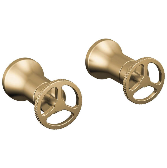 Delta Faucet - Trinsic Wheel Handle - Wall Mount Lav - Champagne Bronze