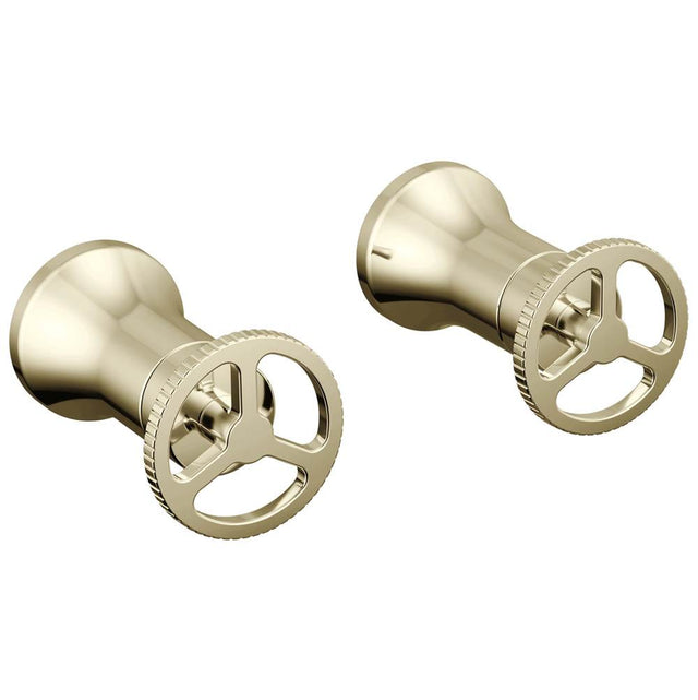 Delta Faucet - Trinsic Wheel Handle - Wall Mount Lav - Polished Nickel