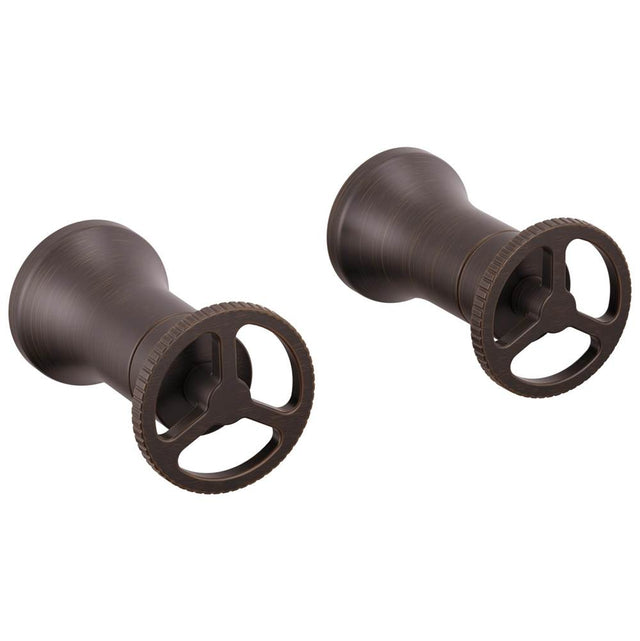 Delta Faucet - Trinsic Wheel Handle - Wall Mount Lav - Venetian Bronze