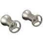 Delta Faucet - Trinsic Wheel Handle - Wall Mount Lav - Stainless