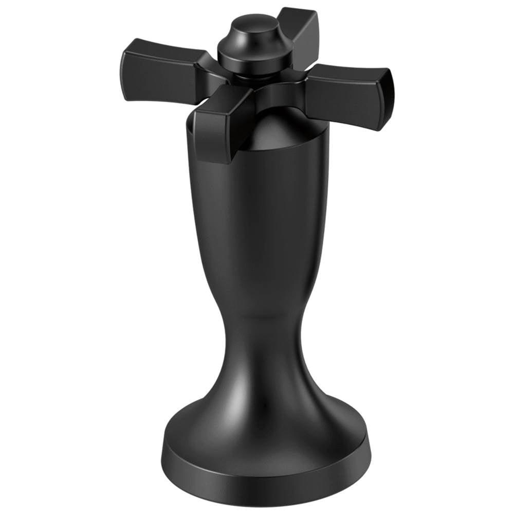Delta Faucet - DorvalE Handle 1C-Roman Tub and WM Tub Filler - Matte Black