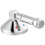 Delta Faucet - BroderickE 3-Hole Roman Tub w/Hand Shower - Handle Kit-Level - LumicoatÂ® Chrome