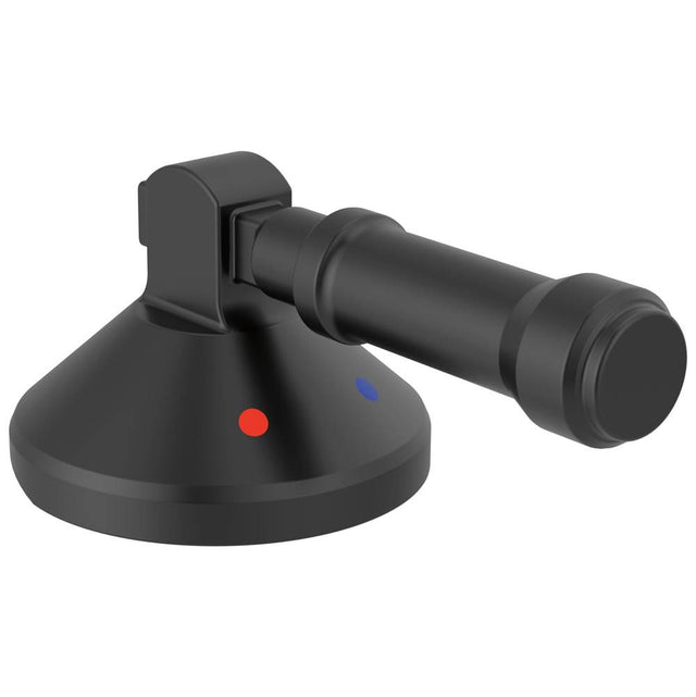 Delta Faucet - BroderickE 3-Hole Roman Tub w/Hand Shower - Handle Kit-Level - Matte Black