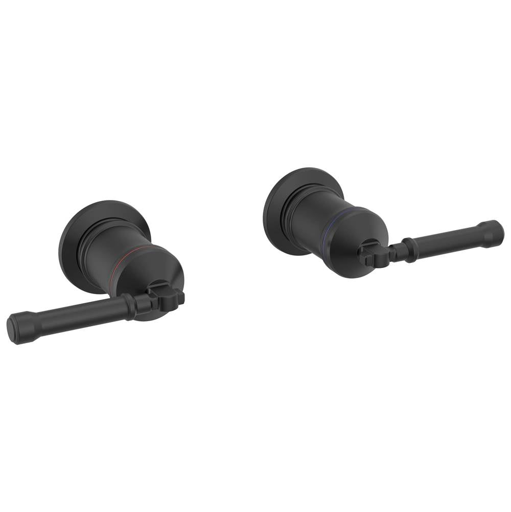 Delta Faucet - BroderickE Wall Mount Tub Filler Handle Kit-Lever - Matte Black