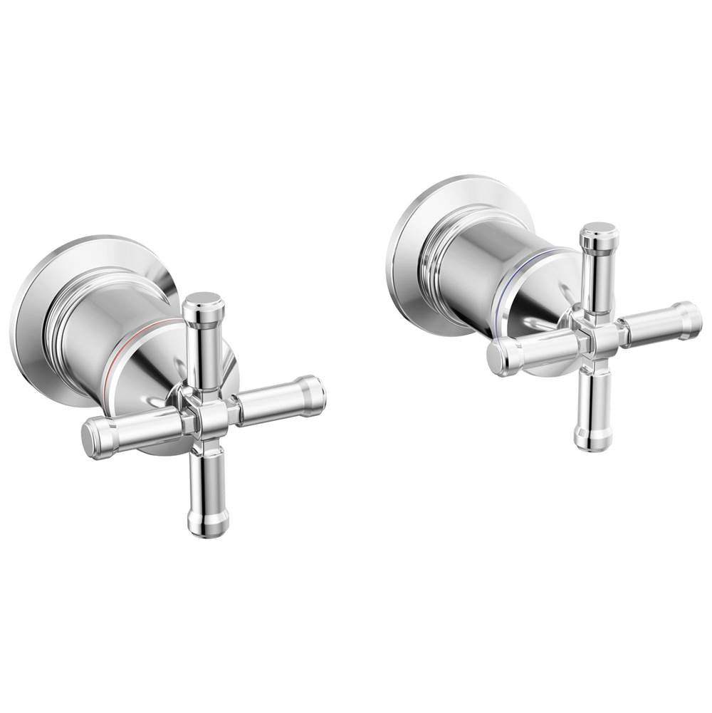 Delta Faucet - BroderickE Wall Mount Tub Filler Handle Kit-Cross - LumicoatÂ® Chrome
