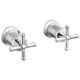 Delta Faucet - BroderickE Wall Mount Tub Filler Handle Kit-Cross - LumicoatÂ® Chrome