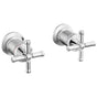 Delta Faucet - BroderickE Wall Mount Tub Filler Handle Kit-Cross - LumicoatÂ® Chrome