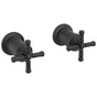 Delta Faucet - BroderickE Wall Mount Tub Filler Handle Kit-Cross - Matte Black