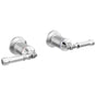 Delta Faucet - BroderickE Wall Mount Bathroom Faucet Handle Kit-Lever - LumicoatÂ® Chrome
