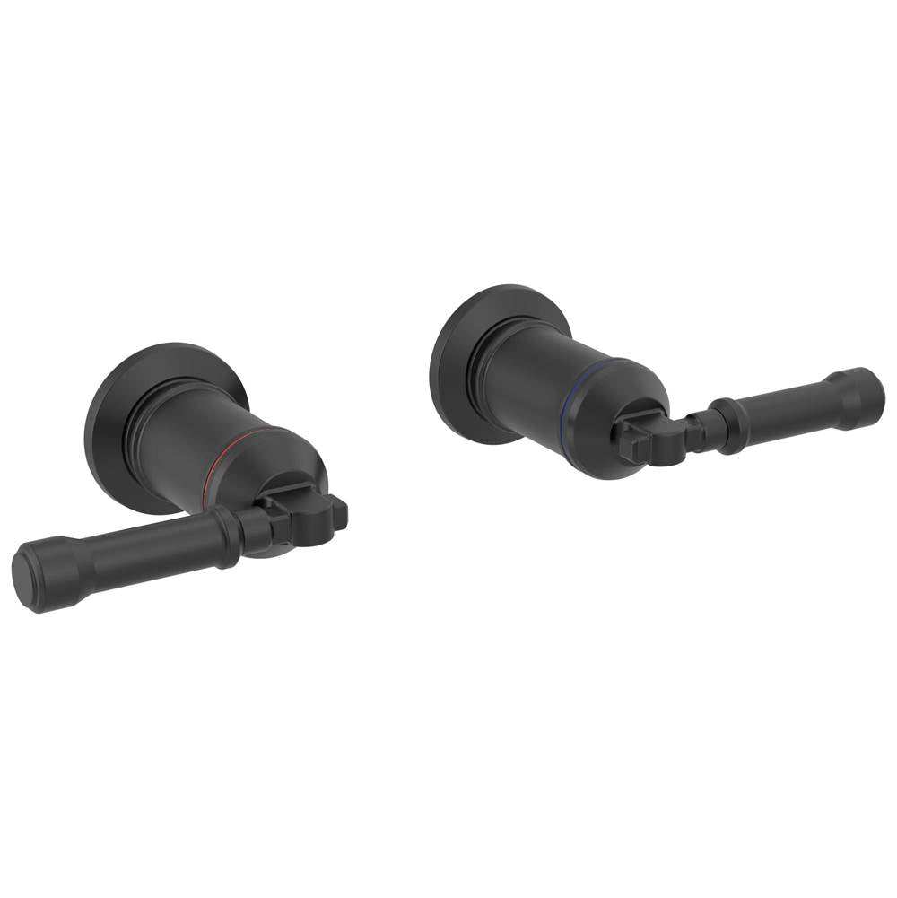 Delta Faucet - BroderickE Wall Mount Bathroom Faucet Handle Kit-Lever - Matte Black