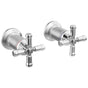 Delta Faucet - BroderickE Wall Mount Bathroom Faucet Handle Kit-Cross - LumicoatÂ® Chrome