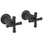 Delta Faucet - BroderickE Wall Mount Bathroom Faucet Handle Kit-Cross - Matte Black