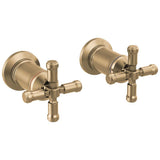 Delta Faucet - BroderickE Wall Mount Bathroom Faucet Handle Kit-Cross - LumicoatÂ® Champagne Bronze