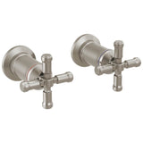Delta Faucet - BroderickE Wall Mount Bathroom Faucet Handle Kit-Cross - LumicoatÂ® Stainless