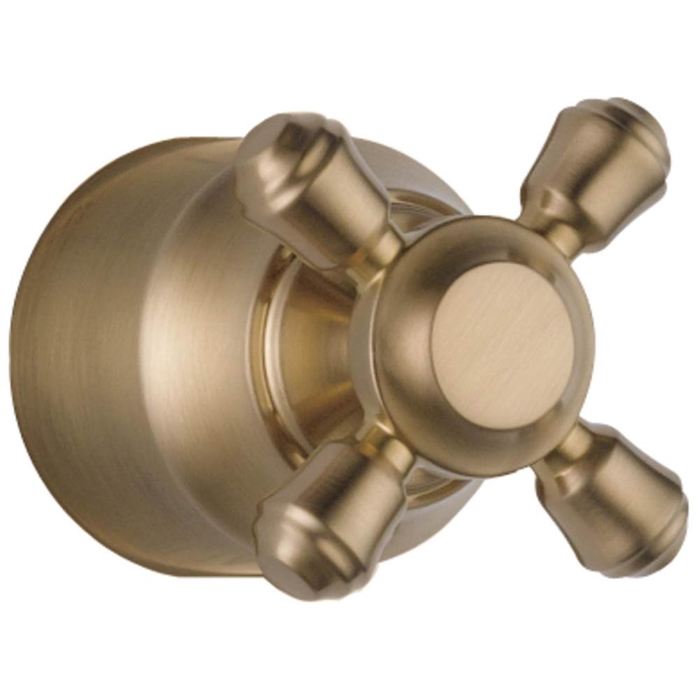 Delta Faucet - CassidyE Metal Cross Handle Kit - Transfer Valve - Champagne Bronze