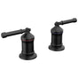 Delta Faucet - BroderickE 2 Handle Roman Tub handle Kit-Lever - Matte Black