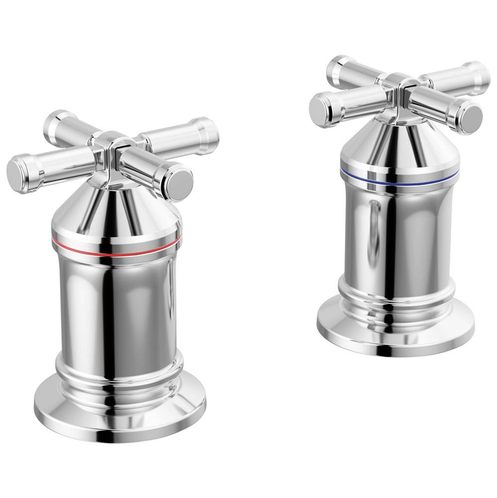 Delta Faucet - BroderickE 2 Handle Roman Tub handle Kit-Cross - LumicoatÂ® Chrome