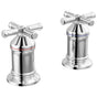 Delta Faucet - BroderickE 2 Handle Roman Tub handle Kit-Cross - LumicoatÂ® Chrome