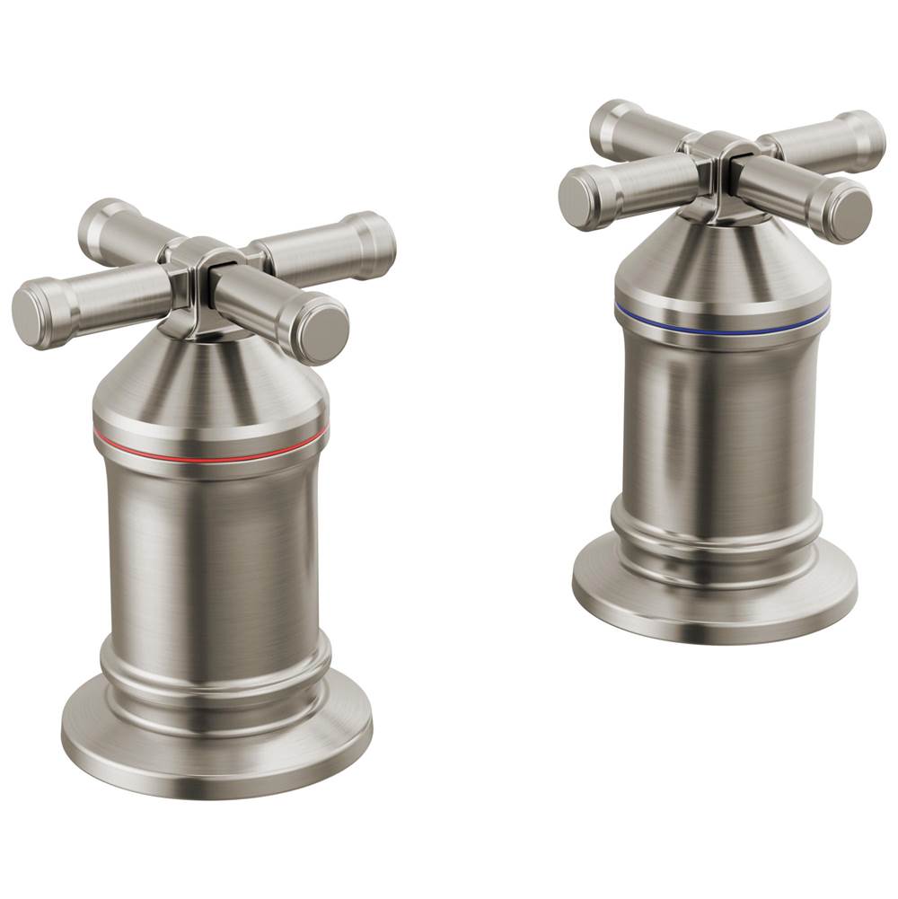 Delta Faucet - BroderickE 2 Handle Roman Tub handle Kit-Cross - LumicoatÂ® Stainless
