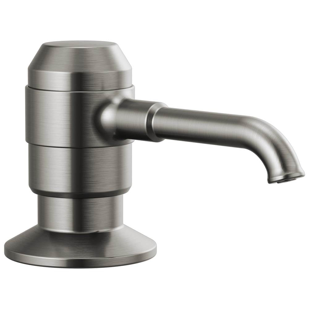 Delta Faucet - BroderickE Soap/Lotion Dispenser w/Bottle - Black Stainless