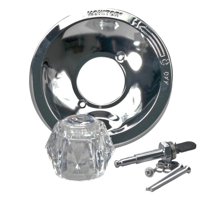 Delta Faucet - Other Shower Trim Kit with Clear Knob Handle - Chrome