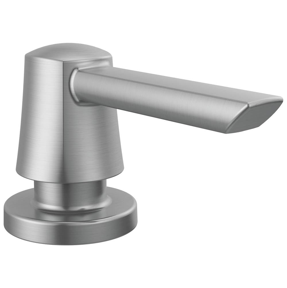 Delta Faucet - MonroviaE Metal Soap Dispenser - LumicoatÂ® Arctic Stainless