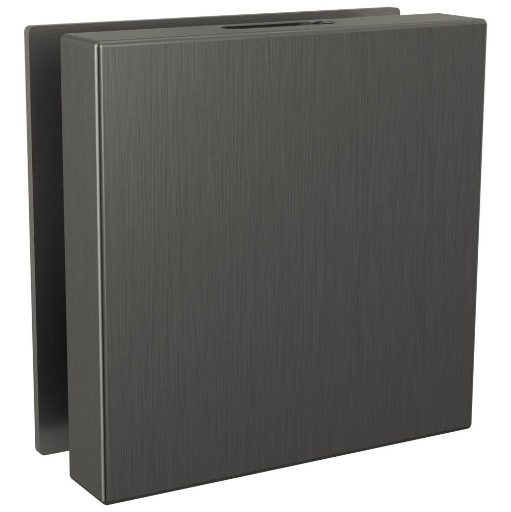 Delta Faucet - Universal Showering Components Contemporary Square Steam Head - LumicoatÂ® Black Stainless