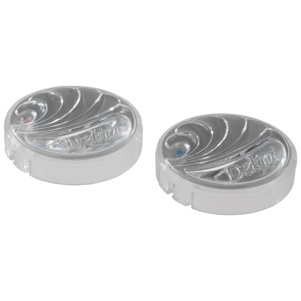 Delta Faucet - Other Button Set - Hot / Cold - Clear - Other Finishes