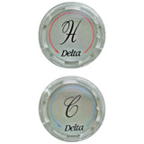 Delta Faucet - Other Button Set - Hot / Cold - Clear