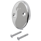 Delta Faucet - Other Overflow Plate & Screws - No Trip Lever - Chrome