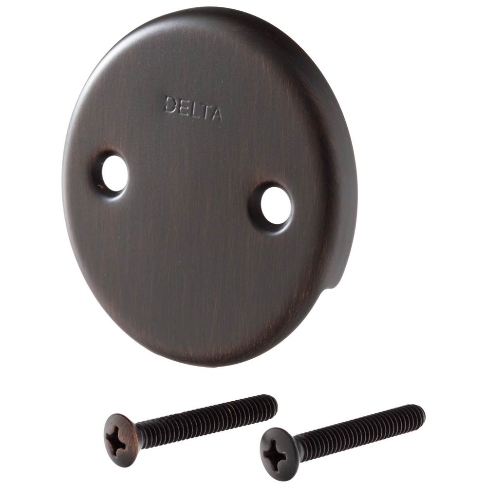 Delta Faucet - Other Overflow Plate & Screws - No Trip Lever - Venetian Bronze