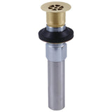 Delta Faucet - Victorian Grid Strainer - Less Overflow - Bathroom - Champagne Bronze