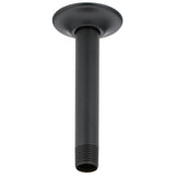 Delta Faucet - Universal Showering Components Shower Arm & Flange - 6'' Ceiling Mount - Matte Black