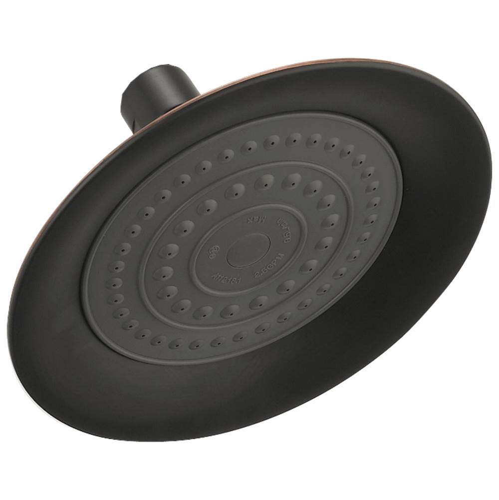 Delta Faucet - Universal Showering Components Single-Setting Raincan Shower Head - Oil Rubbed Bronze