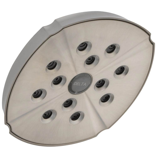 Delta Faucet - Universal Showering Components H2OKineticSingle-Setting Raincan Shower Head - Stainless