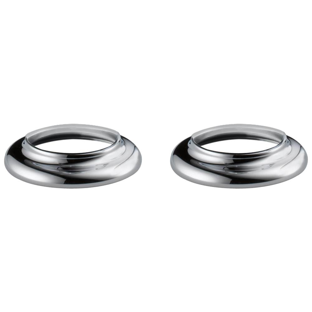 Delta Faucet - Windemere Handle Bases & Gaskets (2) - Chrome