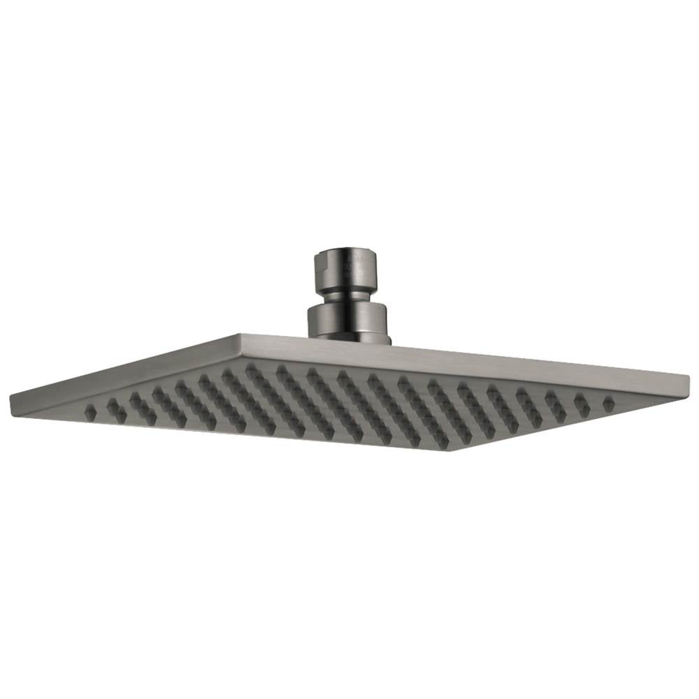Delta Faucet - Universal Showering Components Single-Setting Raincan Shower Head - LumicoatÂ® Black Stainless