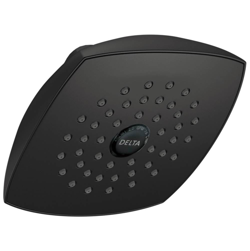 Delta Faucet - Universal Showering Components Raincan Single-Setting Touch-Clean Shower Head - Matte Black