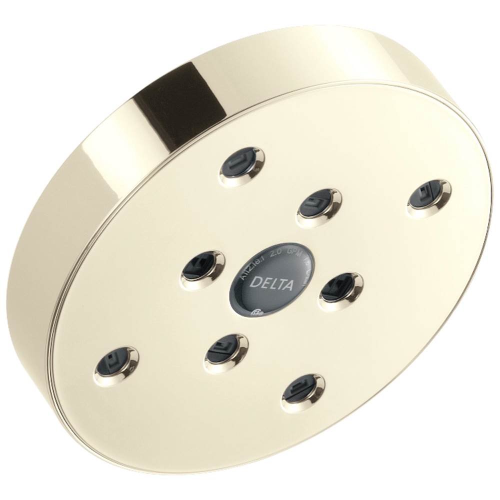Delta Faucet - Universal Showering Components H2OKinetic Single-Setting Raincan Shower Head - LumicoatÂ® Polished Nickel