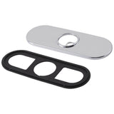Delta Faucet - Trinsic Escutcheon & Gasket - 3 Hole - 1H Bathroom - Matte Black