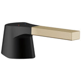 Delta Faucet - Zura Single Handle With Finish Accent - Matte Black / Champagne Bronze