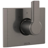 Delta Faucet - PivotalE 3-Setting 2-Port Diverter Trim - LumicoatÂ® Black Stainless