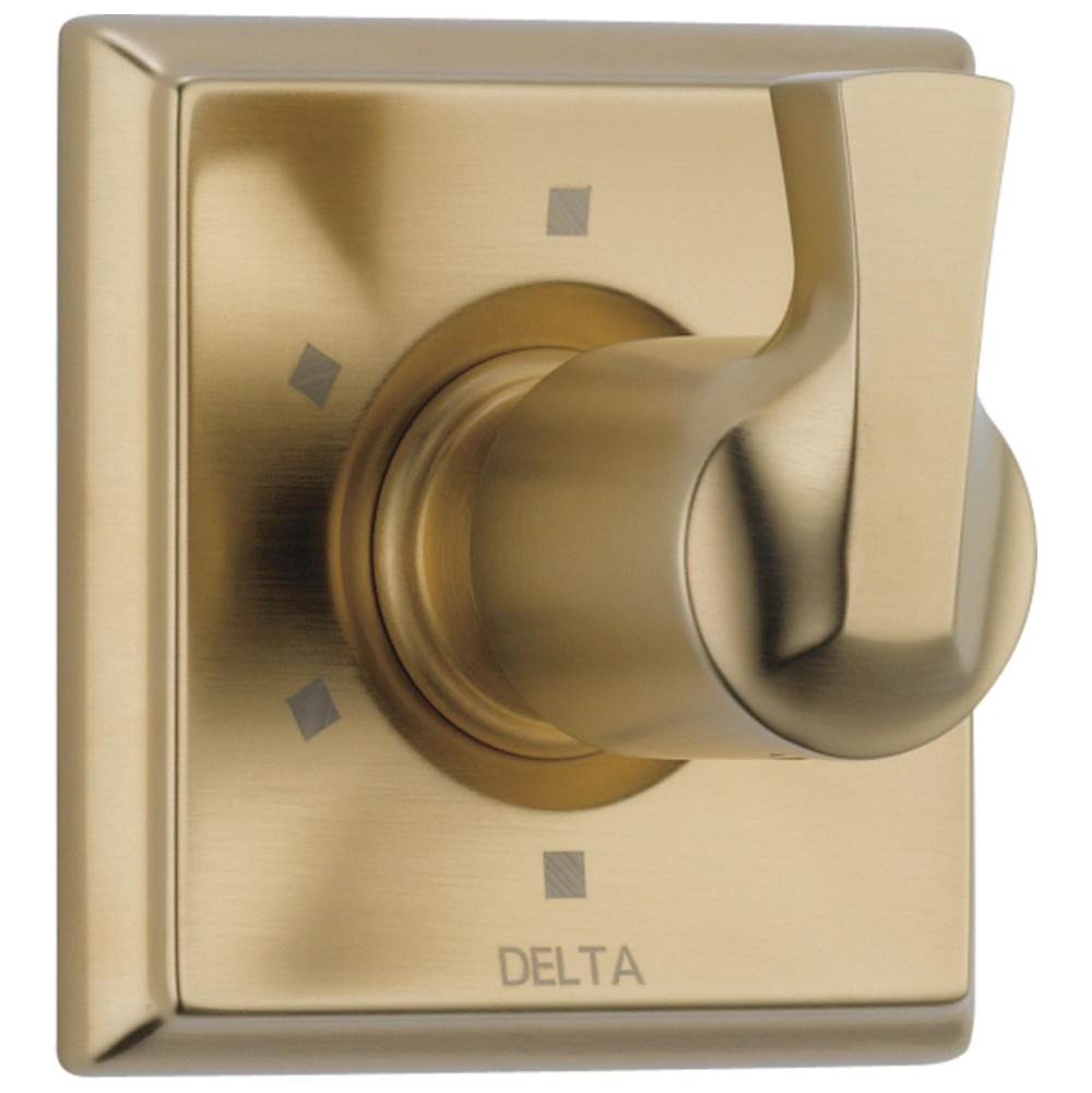 Delta Faucet - DrydenE 6-Setting 3-Port Diverter Trim - Champagne Bronze