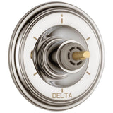 Delta Faucet - CassidyE 6-Setting 3-Port Diverter Trim - Less Handle - Polished Nickel