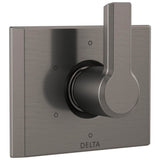 Delta Faucet - PivotalE 6-Setting 3-Port Diverter Trim - LumicoatÂ® Black Stainless
