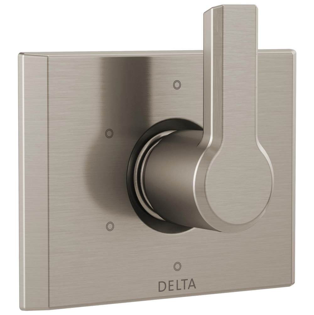 Delta Faucet - PivotalE 6-Setting 3-Port Diverter Trim - LumicoatÂ® Stainless