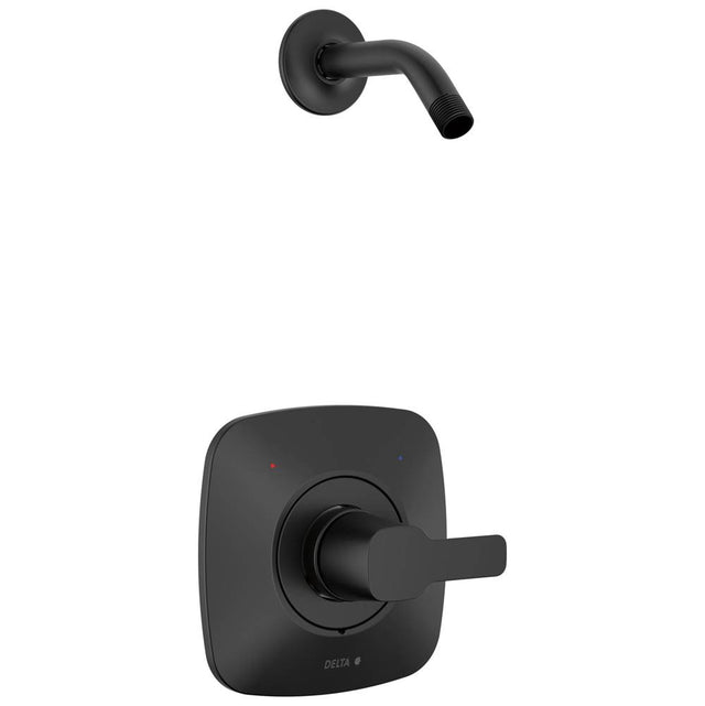 Delta Faucet - ModernE Monitor 14 Series Shower Trim - Less Head - Matte Black
