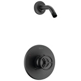 Delta Faucet - Trinsic Shower Trim 1L Less Shower Head - Matte Black