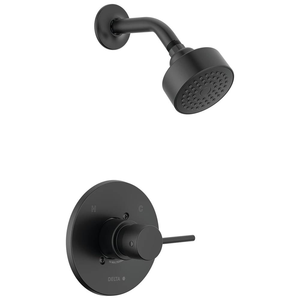 Delta Faucet - ModernE Monitor 14 Series Shower Trim - Matte Black
